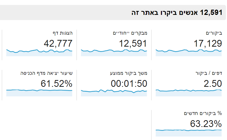 google analytics תנועה